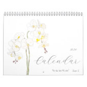 Kalender für weiße Blume 2024 (Titelbild)