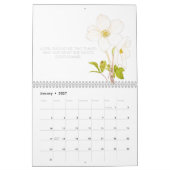 Kalender für weiße Blume 2024 (Jan 2027)