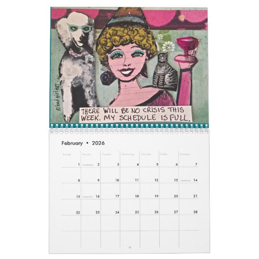 Kalender GEFÜLLT MIT SCHLECHTER MÄDCHEN-KUNST (Feb 2026)