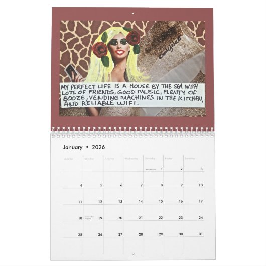 Kalender GEFÜLLT MIT SCHLECHTER MÄDCHEN-KUNST (Jan 2026)