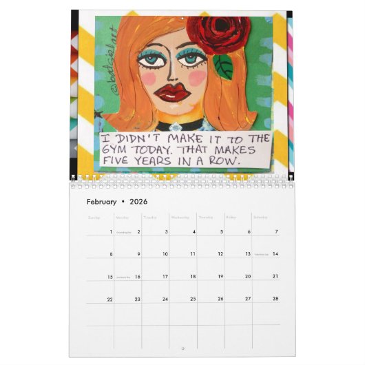 Kalender GEFÜLLT MIT SCHLECHTER MÄDCHEN-KUNST (Feb 2026)