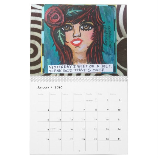 Kalender GEFÜLLT MIT SCHLECHTER MÄDCHEN-KUNST (Jan 2026)