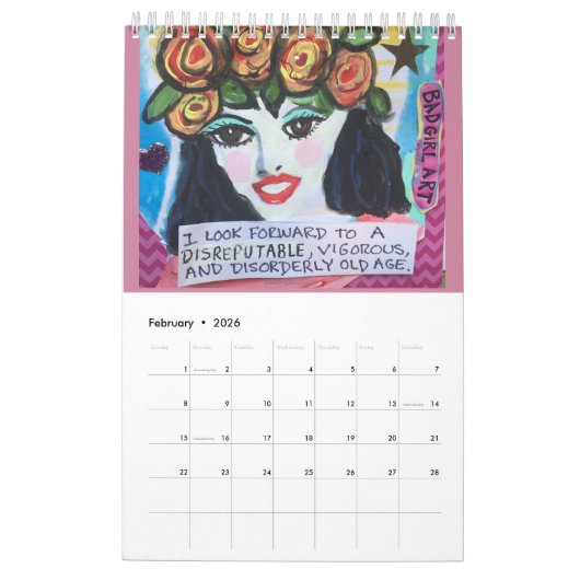 KALENDER GEFÜLLT MIT SCHLECHTER MÄDCHEN-KUNST (Feb 2026)