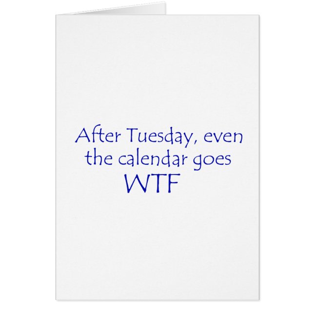 Kalender geht wtf (Vorne)
