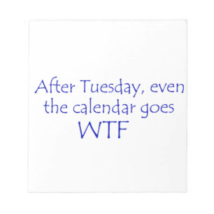 Kalender geht wtf notizblock
