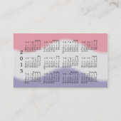 Kalender-Geldbörsen-Karten-Geschlechtskrankheit Visitenkarte (Rückseite)