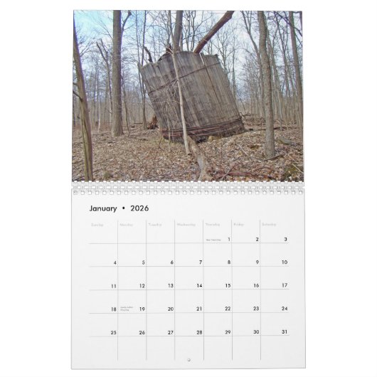 Kalender - Gemis entlang der Wanderroute (Jan 2026)