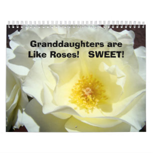 Kalender Geschenke Granddauers sind wie Rose süß