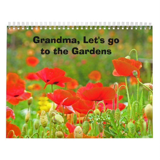 Kalender-Großmutter ließ uns zu den Garten-Blumen Kalender (Titelbild)