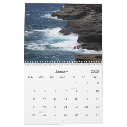Kalender Hawaiis 2012 (Jan 2026)