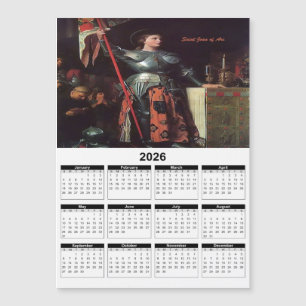Kalender Heilige Johanna von Orléans 2026 Magnetkarte