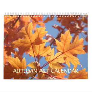 KALENDER HERBST Kalenders HERBSTKUNST Blätter