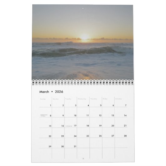 Kalender - Himmel bis Dämmerung (Mär 2026)