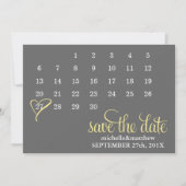 Kalender Hochzeit Datum speichern Save The Date (Vorderseite)