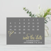 Kalender Hochzeit Datum speichern Save The Date (Stehend Vorderseite)