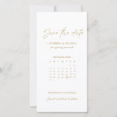 Kalender Hochzeiten Foto Standrahmen Gerettet T Save The Date (Rückseite)