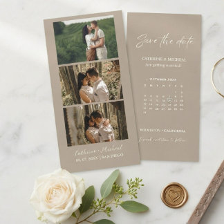 Kalender Hochzeitsfoto Streifenrahmen speichern Save The Date