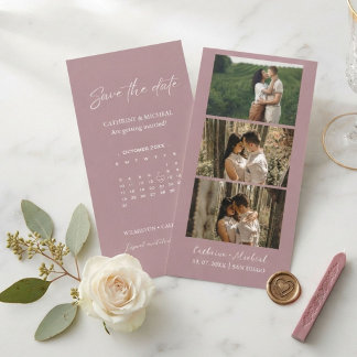 Kalender Hochzeitsfoto Streifenrahmen speichern Save The Date
