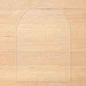 Kalender-Hochzeitsstreifen Save the Date Acryleinladungen (Vorderseite)