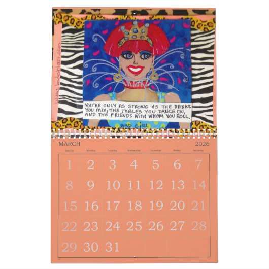 Kalender - ich machte ihn nicht zur Turnhalle (Mär 2026)