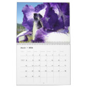 KALENDER Irises Kalender-lila Iris-Blumen (Mär 2026)