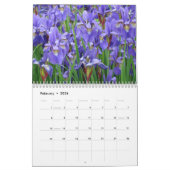 KALENDER Irises Kalender-lila Iris-Blumen (Feb 2026)