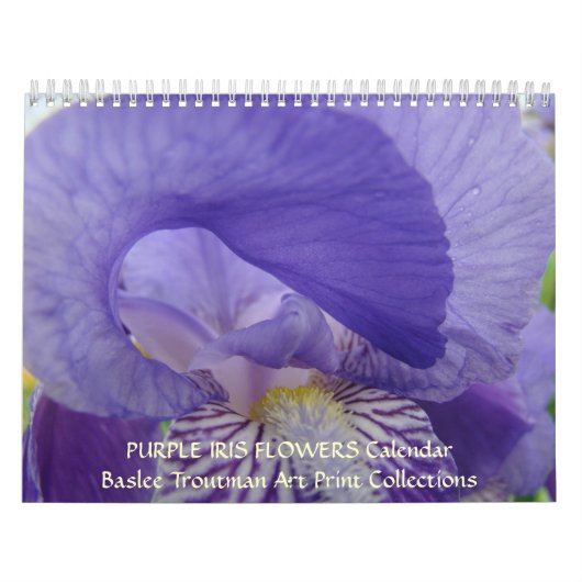 KALENDER Irises Kalender-lila Iris-Blumen (Titelbild)
