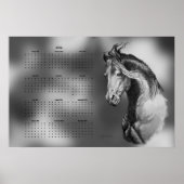 Kalender, Jährlich schönes Hengstpferd Poster (Vorne)