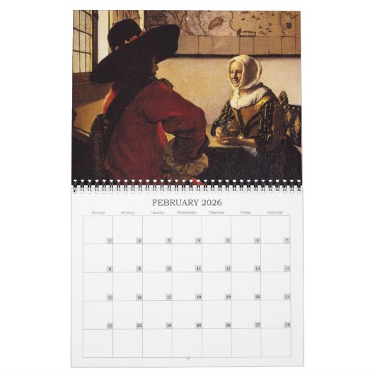 Kalender Jan.s Vermeer Malerei-2017 (Feb 2026)