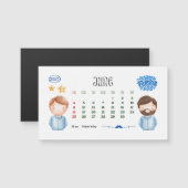 Kalender Juni 2023 Magnetkarte (Vorne/Hinten)