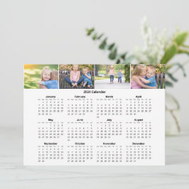 Kalender-Karte 2024 für benutzerdefinierte Familie