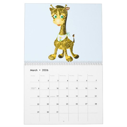 Kalender "Kinder" - Niedlich (Mär 2026)