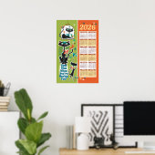 Kalender Küchenposter mit Katzen im Stil der Mitte Poster (Heimbüro)