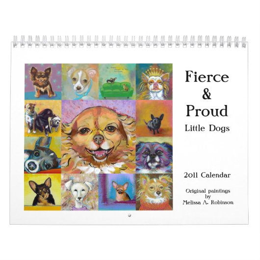 Kalender-Kunstmalereien des Hundes 2011 der Kalender (Titelbild)
