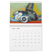 Kalender-Kunstmalereien des Hundes 2011 der Kalender (Mär 2027)