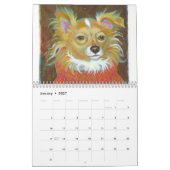 Kalender-Kunstmalereien des Hundes 2011 der Kalender (Jan 2027)