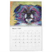 Kalender-Kunstmalereien des Hundes 2011 der Kalender (Feb 2027)