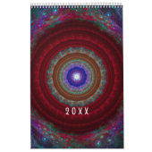 Kalender lang - Farbige Fraktale Kunst -  (Titelbild)