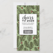 Kalender-Logo - Feiern zum Neujahrsfest Feiertagskarte (Vorderseite)