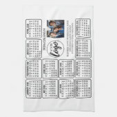 Kalender - Logo, Foto Geschirrtuch (Vertikal)