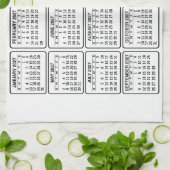 Kalender - Logo, Foto Geschirrtuch (Gefaltet)