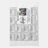 Kalender - Logo, Foto Geschirrtuch (Vertikal)