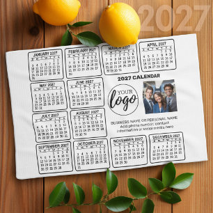 Kalender - Logo, Foto Geschirrtuch