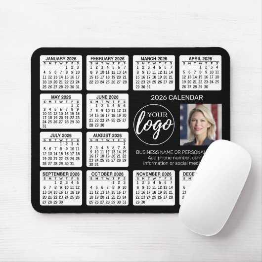 Kalender - Logo, Foto Mousepad (Mit Mouse)