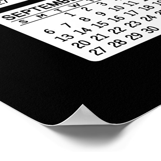 Kalender - Logo, Foto Poster (Ecke)