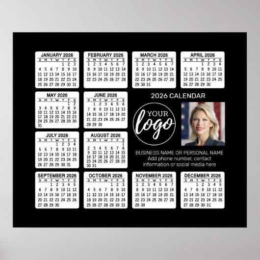 Kalender - Logo, Foto Poster (Vorne)