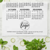 Kalender - Logo, Geschäftswerbung Geschirrtuch (Gefaltet)
