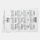 Kalender - Logo, Geschäftswerbung Geschirrtuch (Horizontal)
