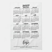 Kalender - Logo, Geschäftswerbung Geschirrtuch (Vertikal)