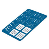 Kalender-Magnet 2017 für die benutzerdefinierte Fa Magnet (Linke Seite)